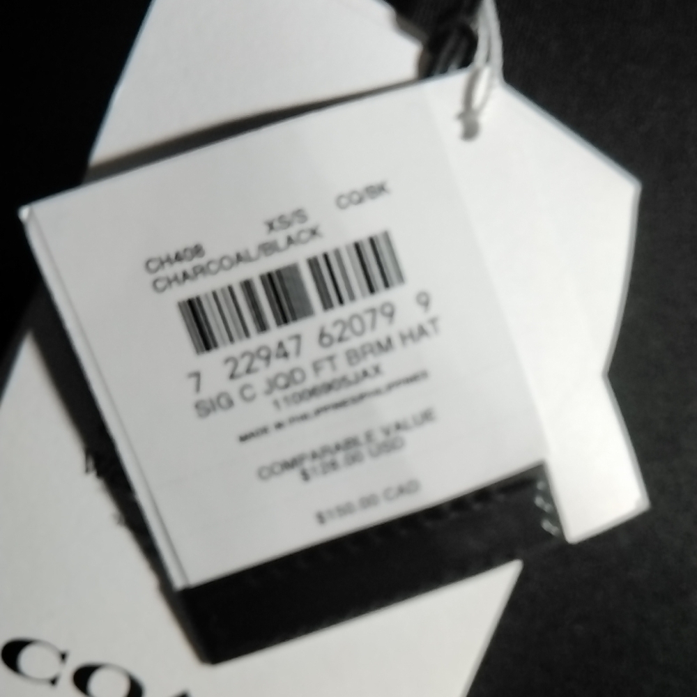 Coach Monogram Crossbody Bag in Charcoal and Black - Picture 8 of 8